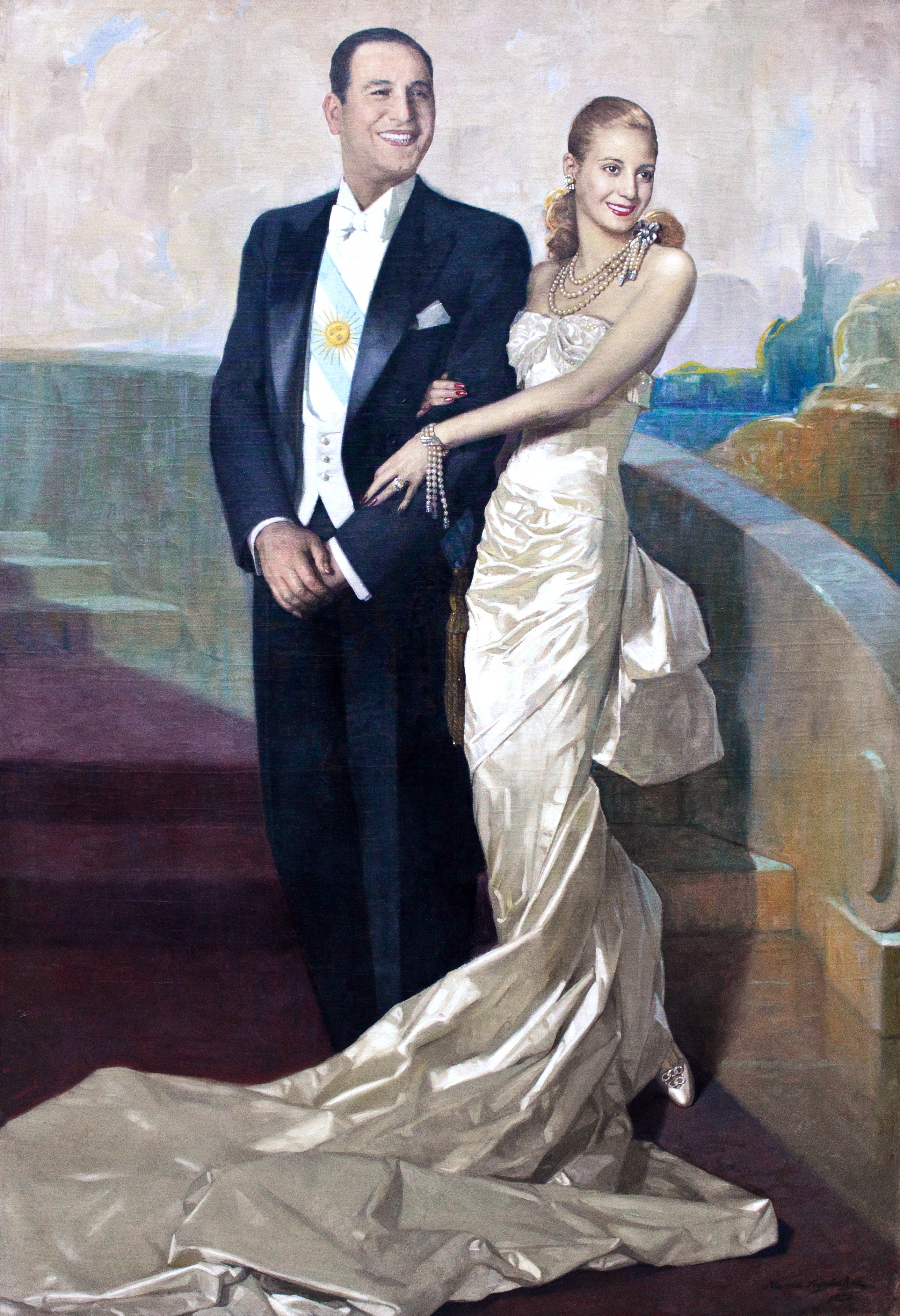 Museo del Bicentenario - "Retrato de Juan Domingo Perón y Eva Duarte", Numa Ayrinhac