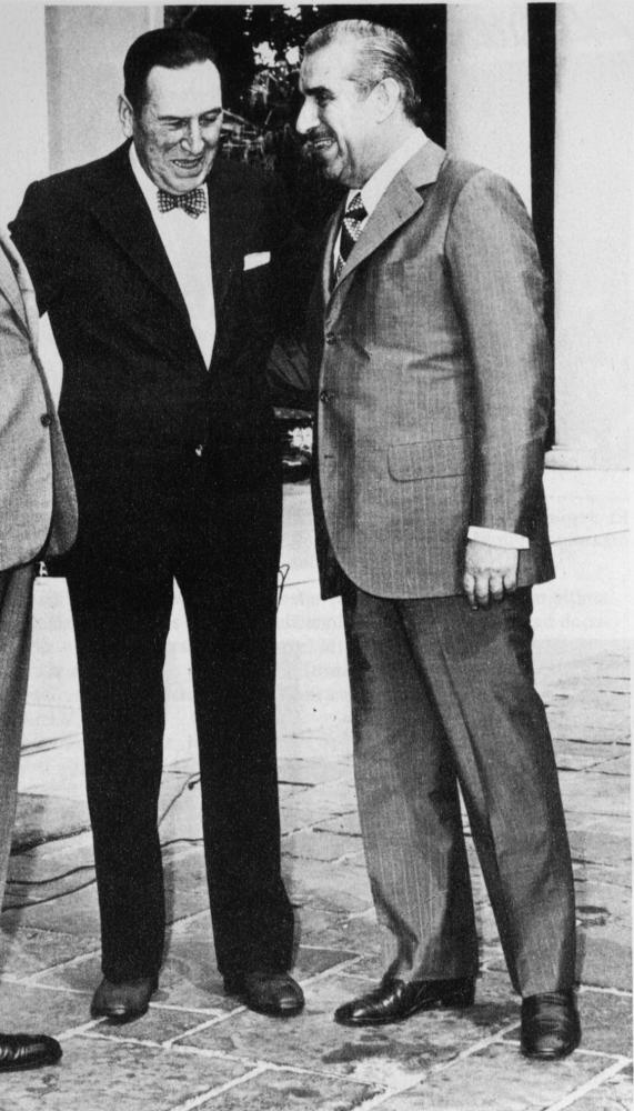 Juan Perón and Leopoldo Bravo