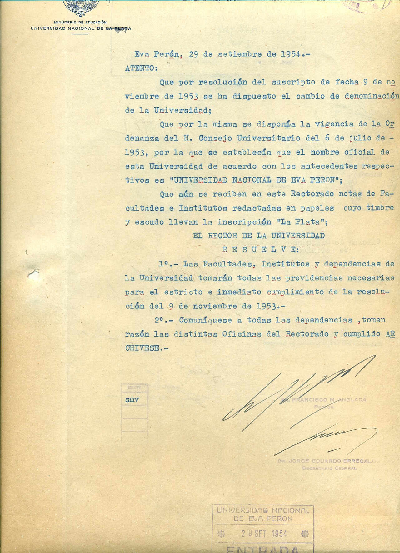 CartaUniversidadEvaPeron