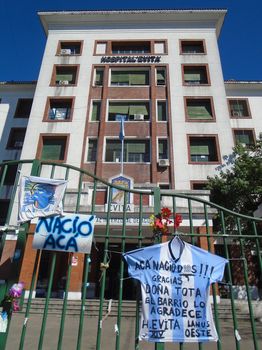 Hospital Evita, donde nació Diego Armando Maradona (Lanús Oeste)