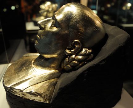 A cast de el death mask de Eva Peron, aka Evita, en Buenos Aires' Evita Museum (15940615601)