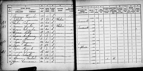Familia Perón-Sosa - Censo 1895 - Argentina
