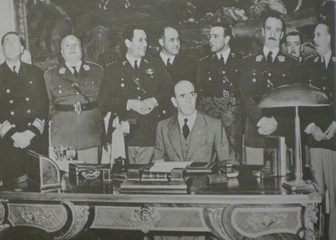 Farrell y gabinete